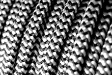 Cable textil cal.18 color Zebra Negro