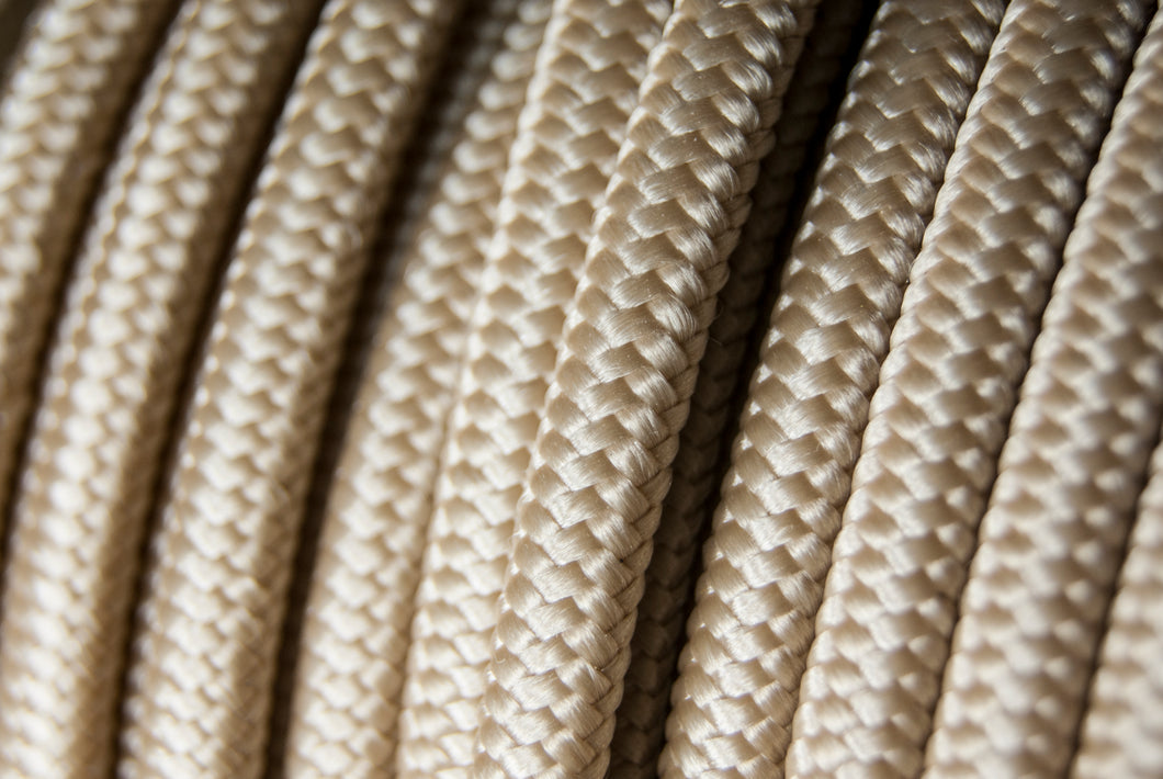 Cable textil cal.18 color Beige