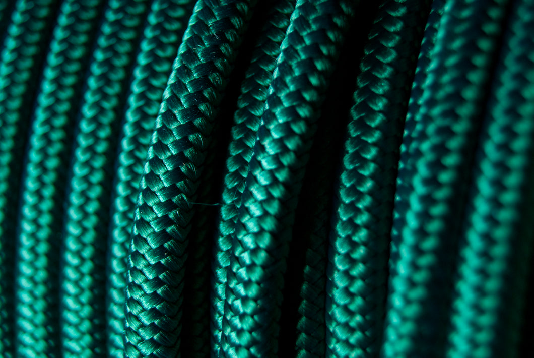 Cable textil cal.18 color Jade
