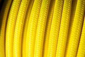 Cable textil cal.18 color Amarillo Canario