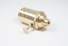Portalámpara Premium Dorado con Interruptor